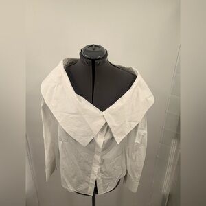 Lafayette 148 New York Elegant White Women's Blouse Size 2 NWT